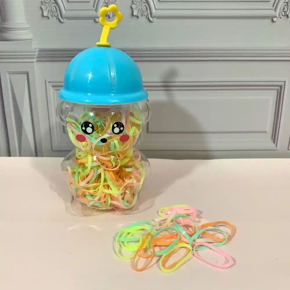 Set De 3 Estuches Cauchos Para Peinados De Niña
