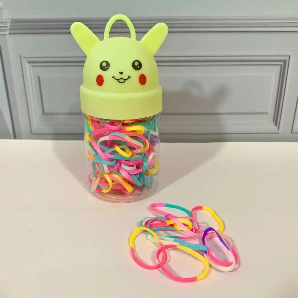 Set De 3 Estuches Cauchos Para Peinados De Niña