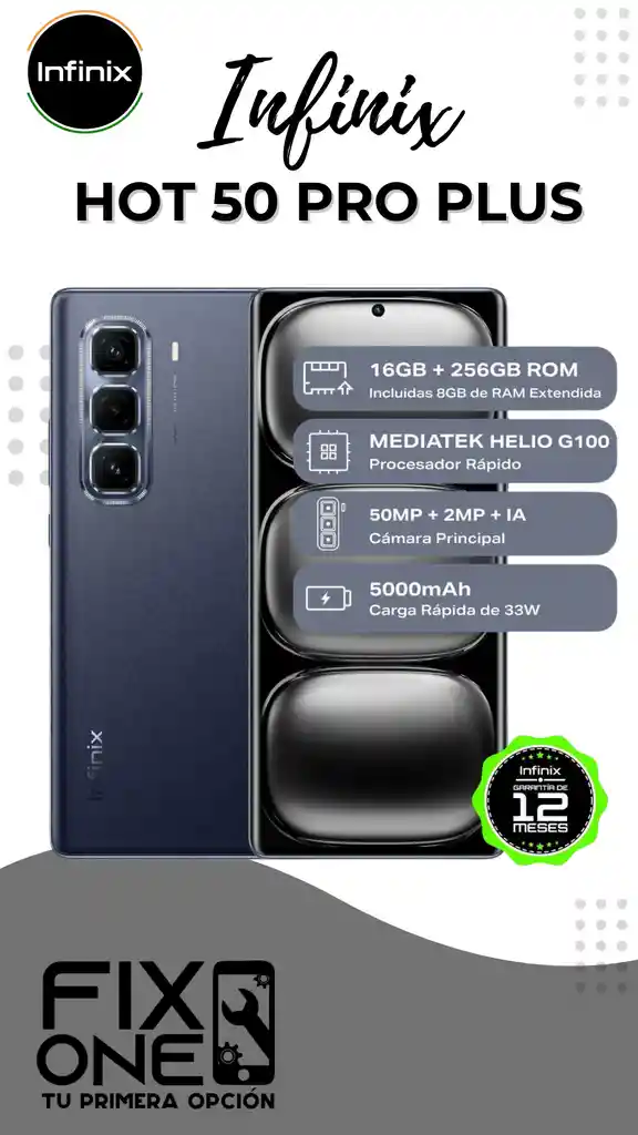 Celular Infinix Hot 50 Pro+ 256 Gb