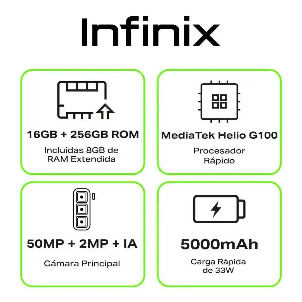 Celular Infinix Hot 50 Pro+ 256 Gb