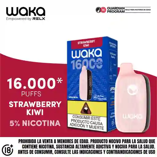 Vape Waka Fresa Kiwi - 16.000 Puff 5%