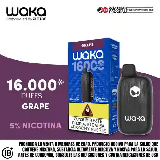 Vape Waka Uva - 2500 Puff 5%