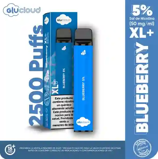 Vape Glucloud Blueberry Xl 2500 Puff 5%