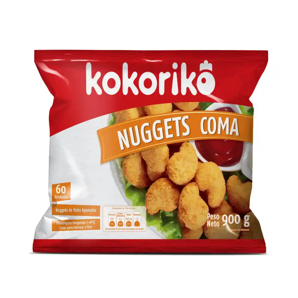 Kokoriko Nuggets de Pollo Apanados Coma 