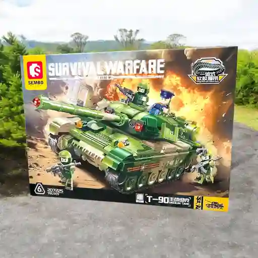 Juego De Ensamblaje De Modelos Tipo Lego Sembo Del Ejército Militar 765 Bloques Juguete
