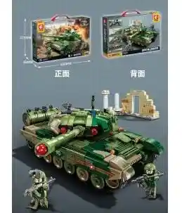 Juego De Ensamblaje De Modelos Tipo Lego Sembo Del Ejército Militar 765 Bloques Juguete