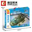 Juego De Construcción De Bloques Tipo Lego De Helicoptero 605 Piezas Sembo Juguete