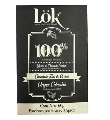 Chocolate Lok 100% Cacao - 60g