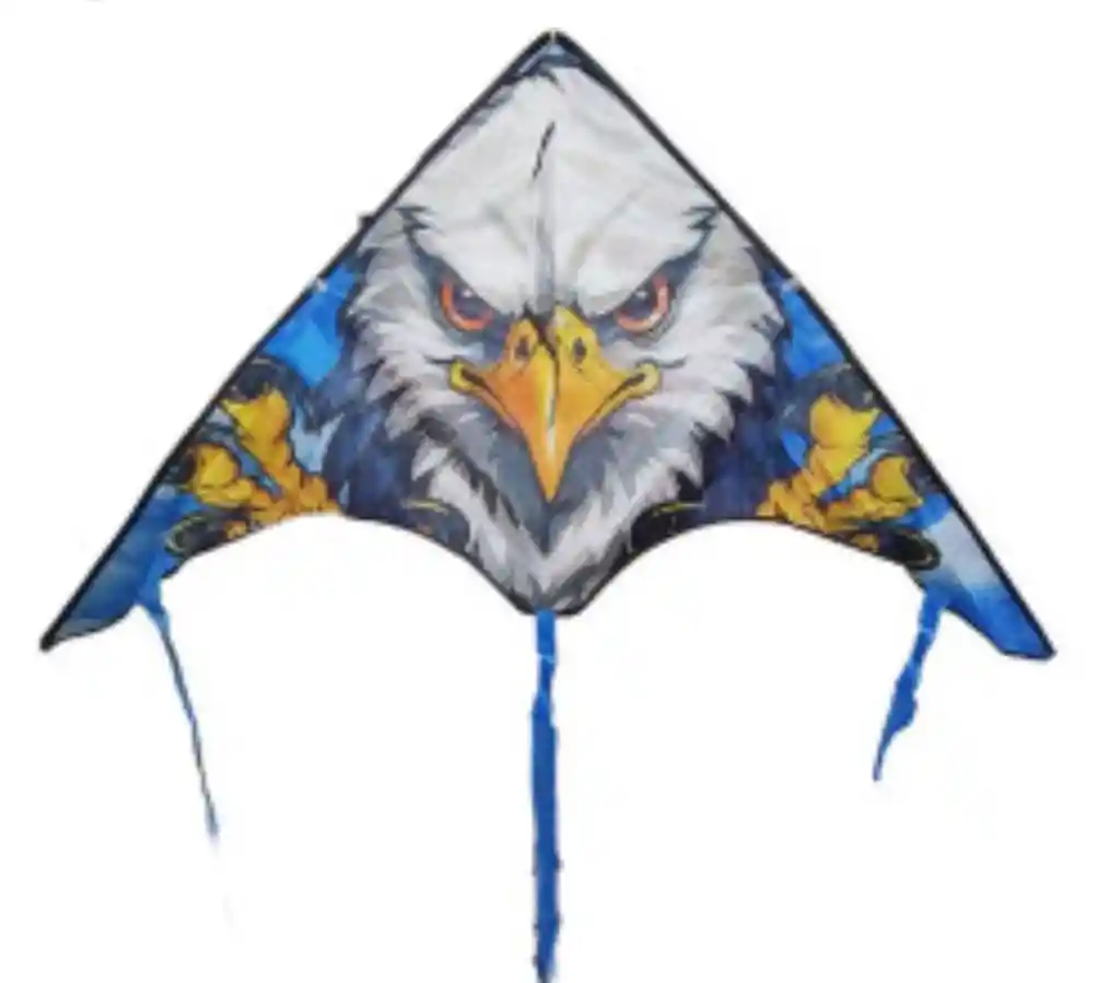 Cometa Pequeña Triangular Para Volar Motivo Aguila 80*39cm