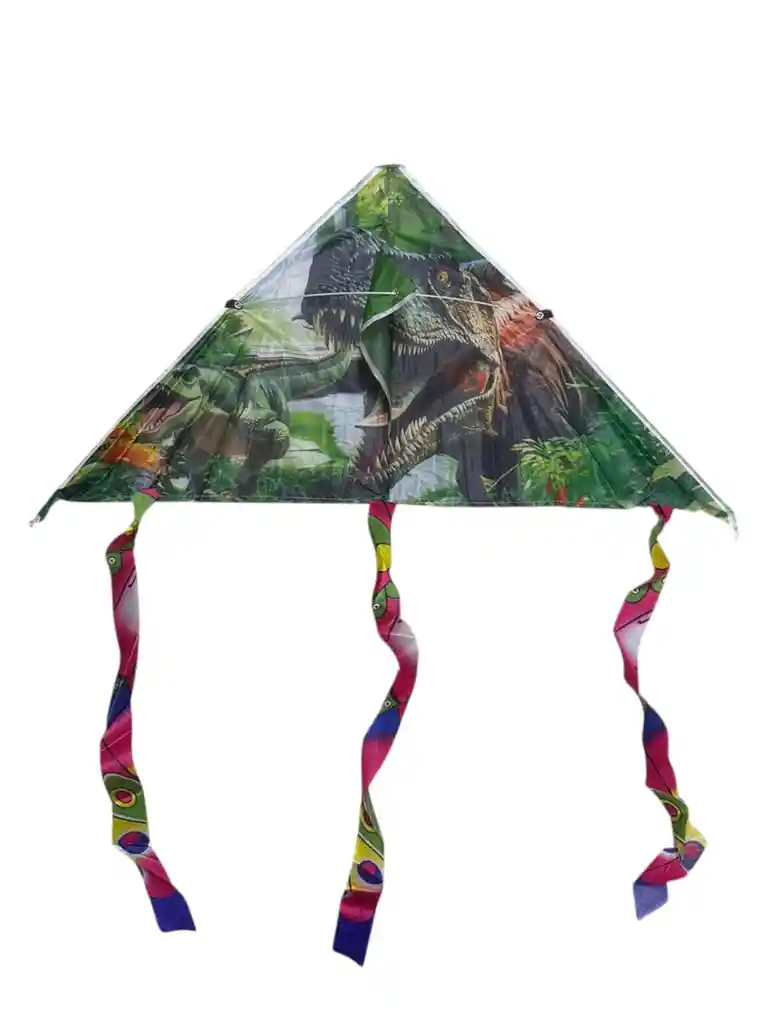 Cometa Pequeña Triangular Para Volar Motivo Dinosaurio 80*39cm