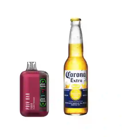Corona Cerveza Extra 355 Ml + Priv Bar Cherry Paradise