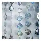 Cortina Plateada Metalizada Bolas Disco Decoración Nostalgia