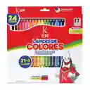 Colores Unipunta 21 + 3 Unidades De 4mm Mas Tajalapiz