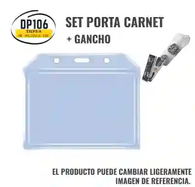 Porta Carnet De Acetato Con Gancho Plastico X 1 Und