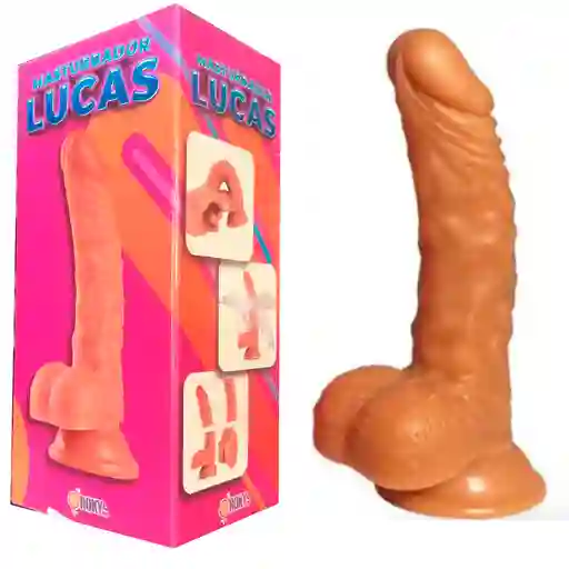 Dildo 19cm Realista Anal Vaginal Con Chupa Ventosa Dior Unisex Juguete Erotico Sexual Lucas
