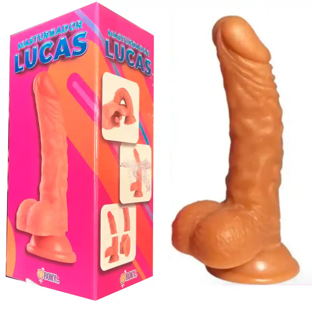Dildo 19cm Realista Anal Vaginal Con Chupa Ventosa Dior Unisex Juguete Erotico Sexual Lucas