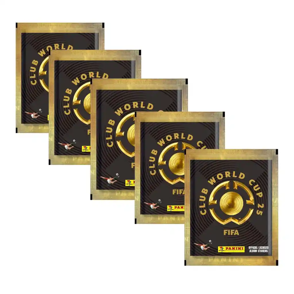 5 Sobres De Laminas Para El Album Copa De Clubes 2025 Panini