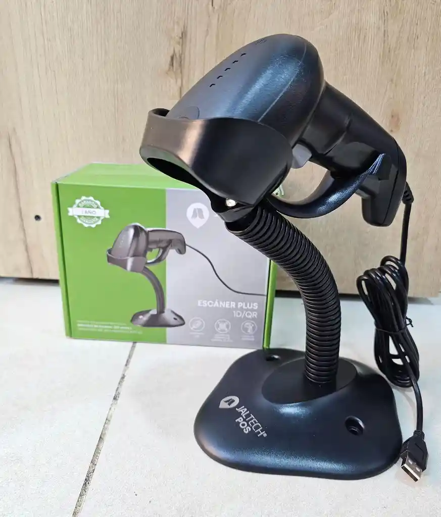 Escaner Lector Código De Barras Jaltech Pos 1d + Qr