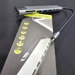 Hub 8 En 1 Adaptador Usb C Hub Tipo C, Multipuerto, Usb 3.0, Sd