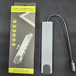 Hub 8 En 1 Adaptador Usb C Hub Tipo C, Multipuerto, Usb 3.0, Sd