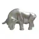 Toro Plateado Decorativo