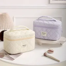 Bolsa De Cosméticos Acolchada De Gran Capacidad Para Viajes Cosmetiquera Neceser