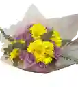 💜💛 Bouquet Amarillo Y Lavanda Con Eucalipto