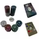 Set De Fichas Poker Casino Texas Hold X 100 Dorado