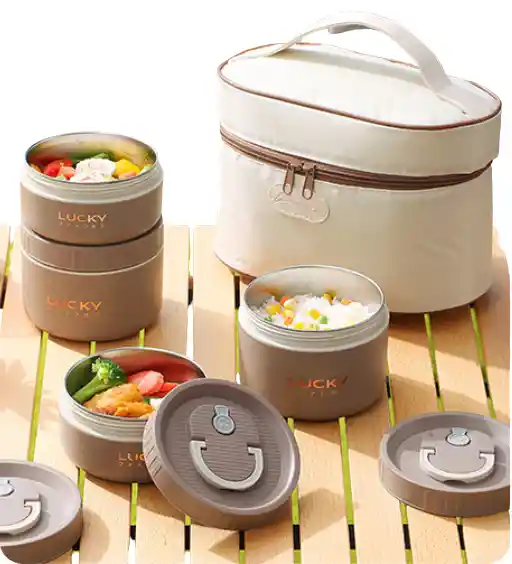 Lonchera Térmica Portátil, Mantiene La Comida Caliente, Bento Aislada Para Adultos