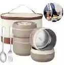 Lonchera Térmica Portátil, Mantiene La Comida Caliente, Bento Aislada Para Adultos
