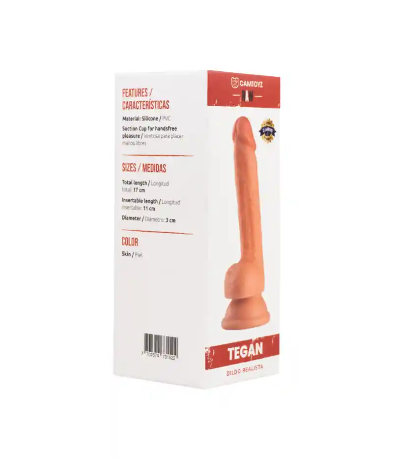 Dildo Realista Tegan Con Ventosa Camtoyz 17 Cm