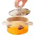 Olla Vidrio Templado Transparente Resistente Altas Temperaturas Con Tapa