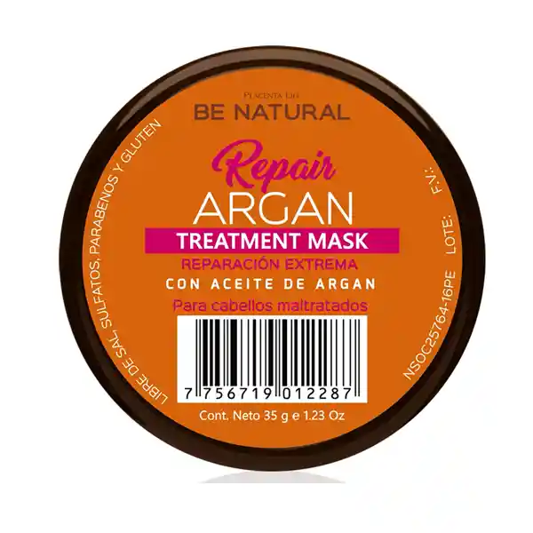 Mascarilla Be Natural Repair Argan Mini 35gr