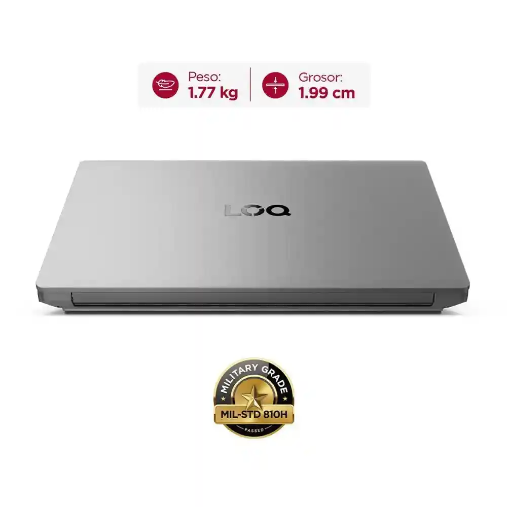 Portatil Lenovo Loq Core I5 12450hx 8gb 512gb Ssd Rtx2050 Color Gris