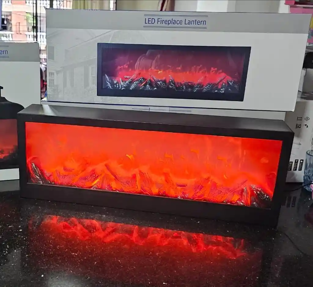 Adorno Simulacion De Chimenea Lámpara Rectangular