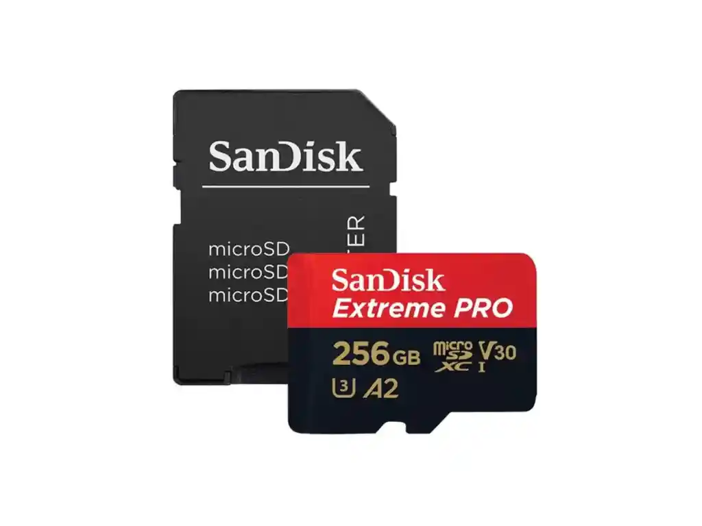 Tarjeta De Memoria Microsd Sandisk 256gb Micro Sd Con Adaptador