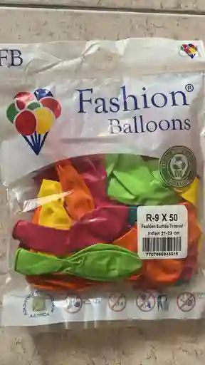 Paquete De Globo R9x50 Color Surtido Tropical