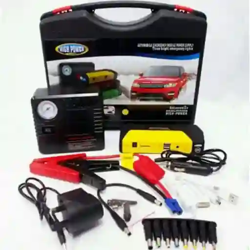 Iniciador De Batería Y Compresor De Llantas Para Carro