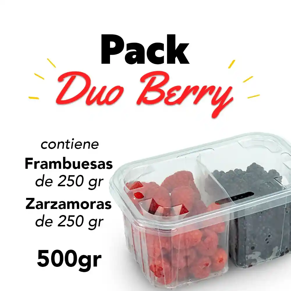 Duo Frutos Rojos Frambuesa/zarzamora 500gr