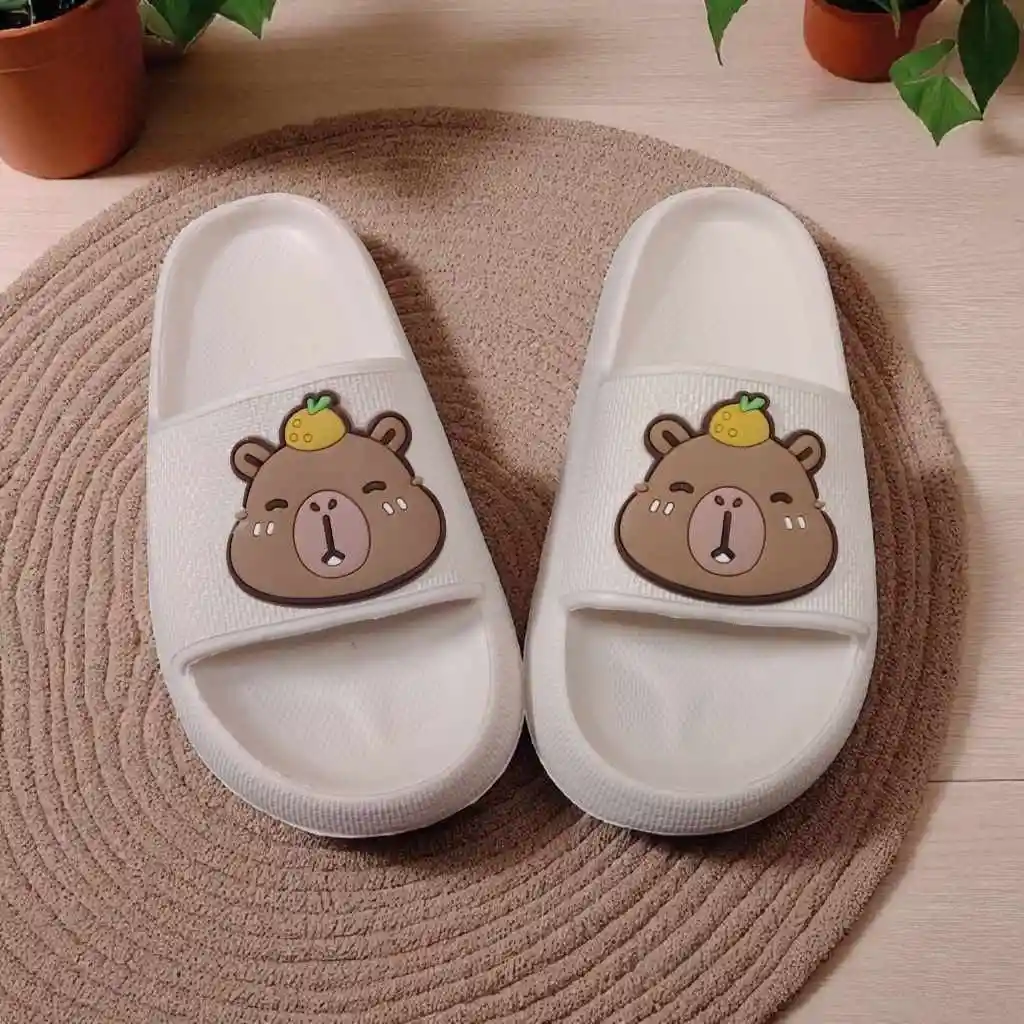 Sandalias Chanclas Capibara Niña Talla 34 Beige