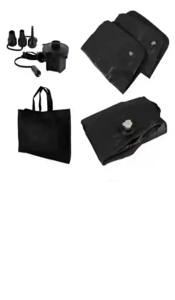 Colchón Inflable Genérica Colchon Para El Auto Color Negro De 82cm X 135cm X 50cm