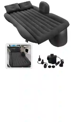Colchón Inflable Genérica Colchon Para El Auto Color Negro De 82cm X 135cm X 50cm