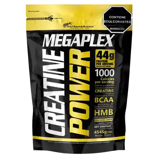 Megaplex Creatine Power Vainilla 10 Lb (4545g)