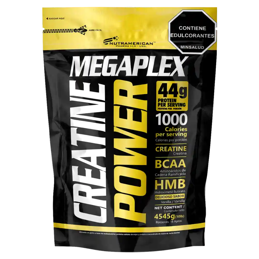 Megaplex Creatine Power Vainilla 10 Lb (4545g)