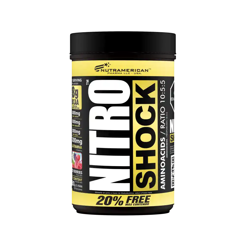Nitro Shock Frutos Rojos 1.16 Lb (526 G)