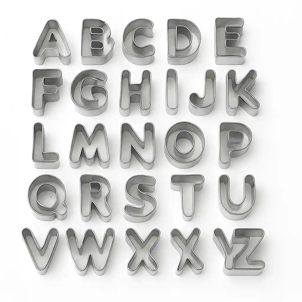 Kit Cortador De Galletas De Letras