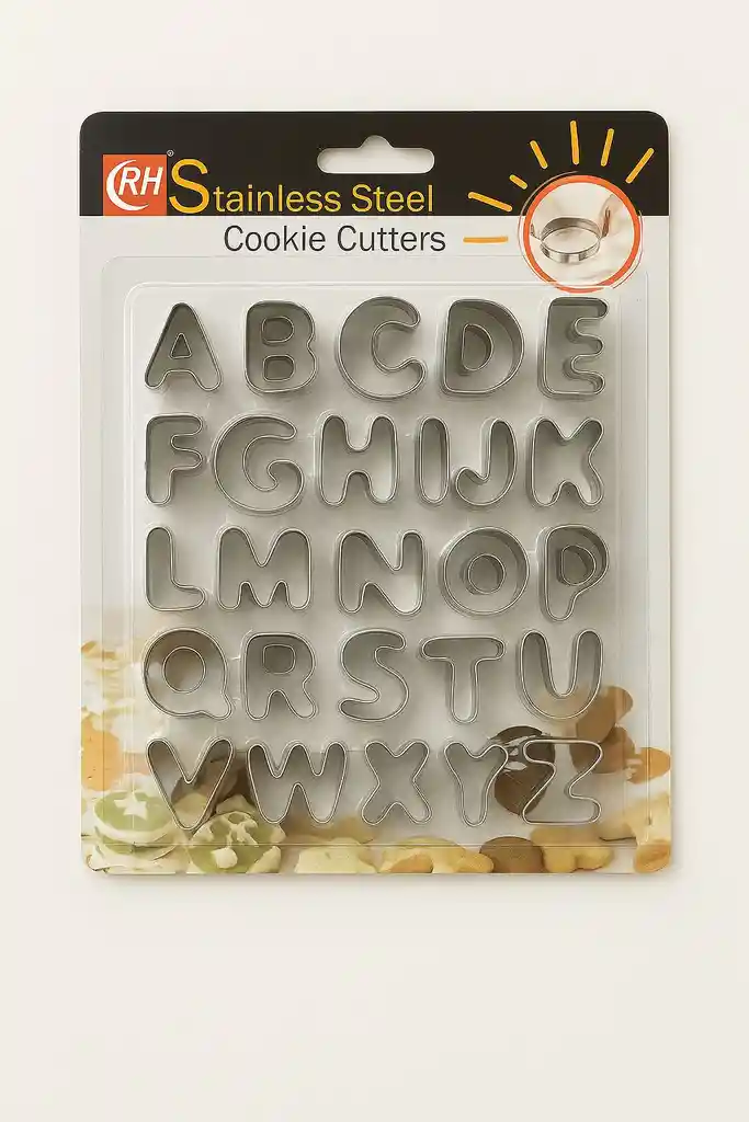 Kit Cortador De Galletas De Letras