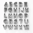Kit Cortador De Galletas De Letras