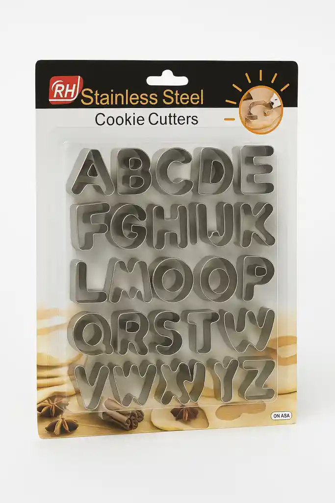 Kit Cortador De Galletas De Letras