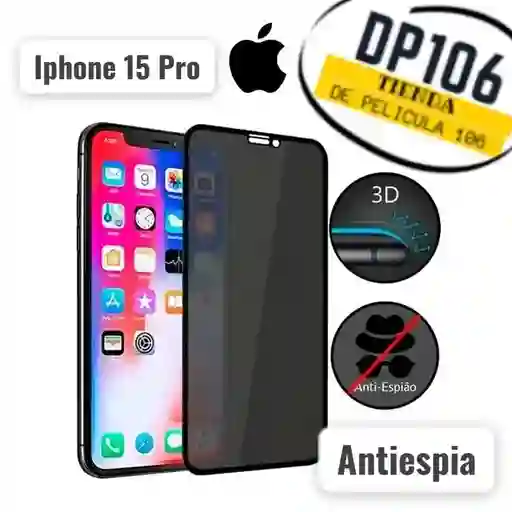 Iphone 15 Pro Vidrio Antiespia Templado